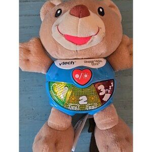 VTech Happy Lights Bear Interactive Learning Plush Toy 0-24 Months Use 2 AA Baby